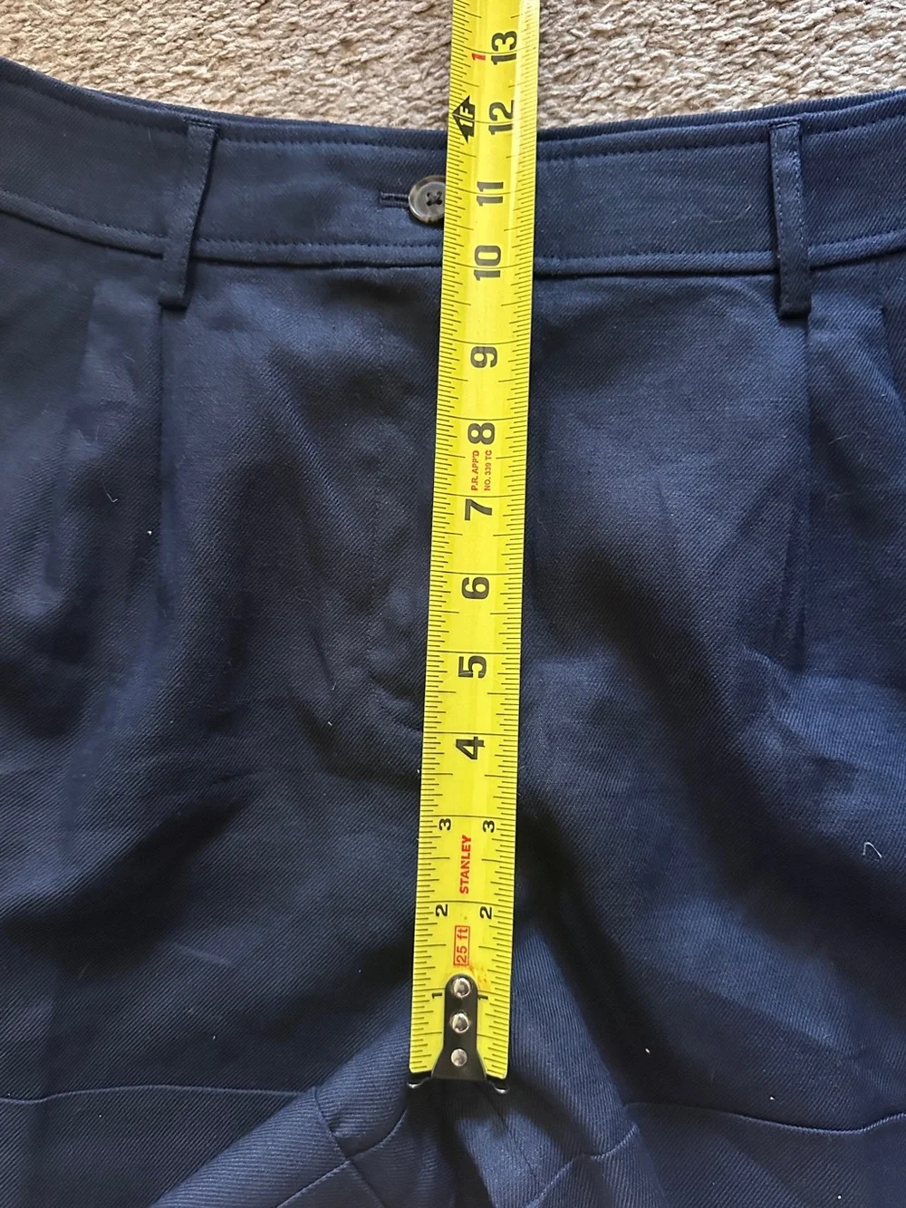 NWT J.Crew Remi Shorts Navy Blue Cuffed Stretch Linen Blend Womens Sz 12 Preppy